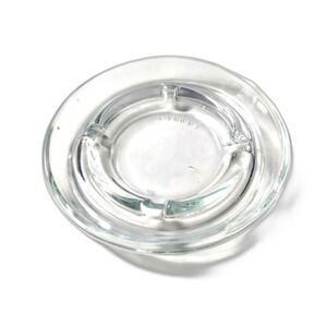 Clear Glass CANADA Ash Tray 4 5/8 Inch Round